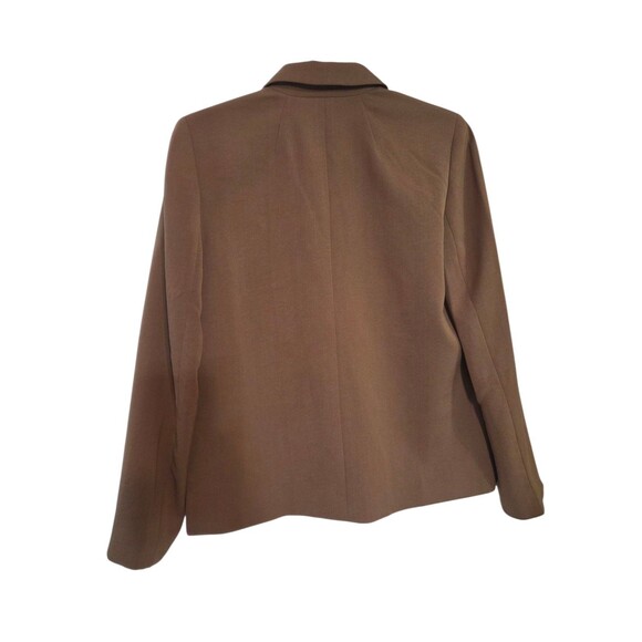 NWT Madewell Blazer Womens Medium Polyester Brown Cognac Toffee Pockets F2.6 - Picture 2 of 13